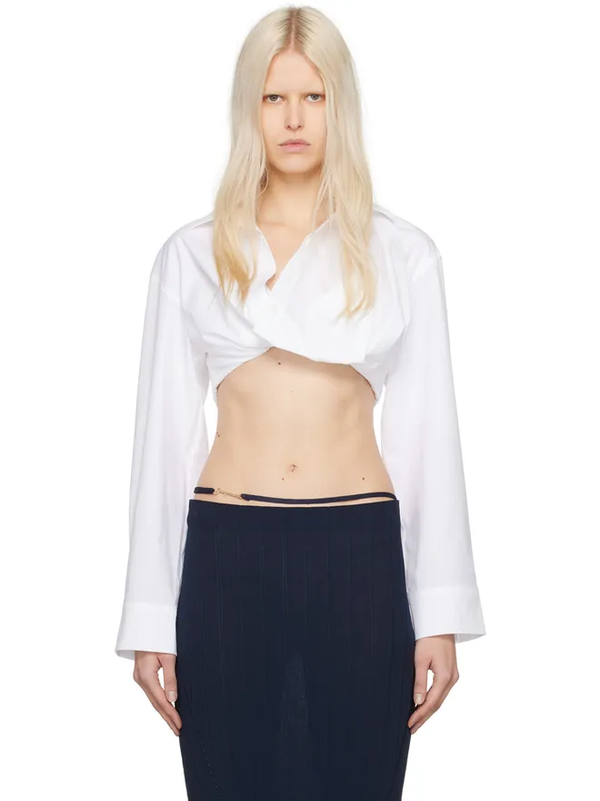 JACQUEMUS JACQUEMUS Le Chouchouコレクション ホワイト La Chemise Bahia Courte シャツの商品画像