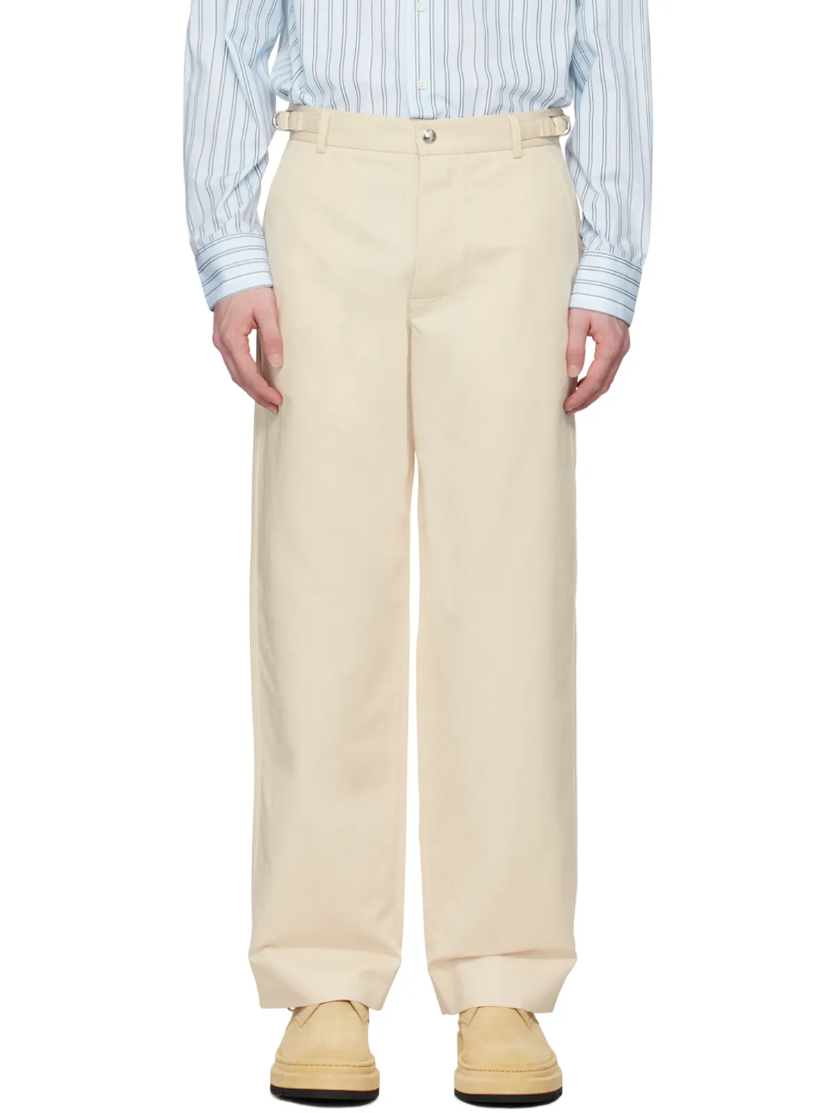 JACQUEMUS Les Classiquesコレクション オフホワイト Le pantalon Jean トラウザーズ - 画像1