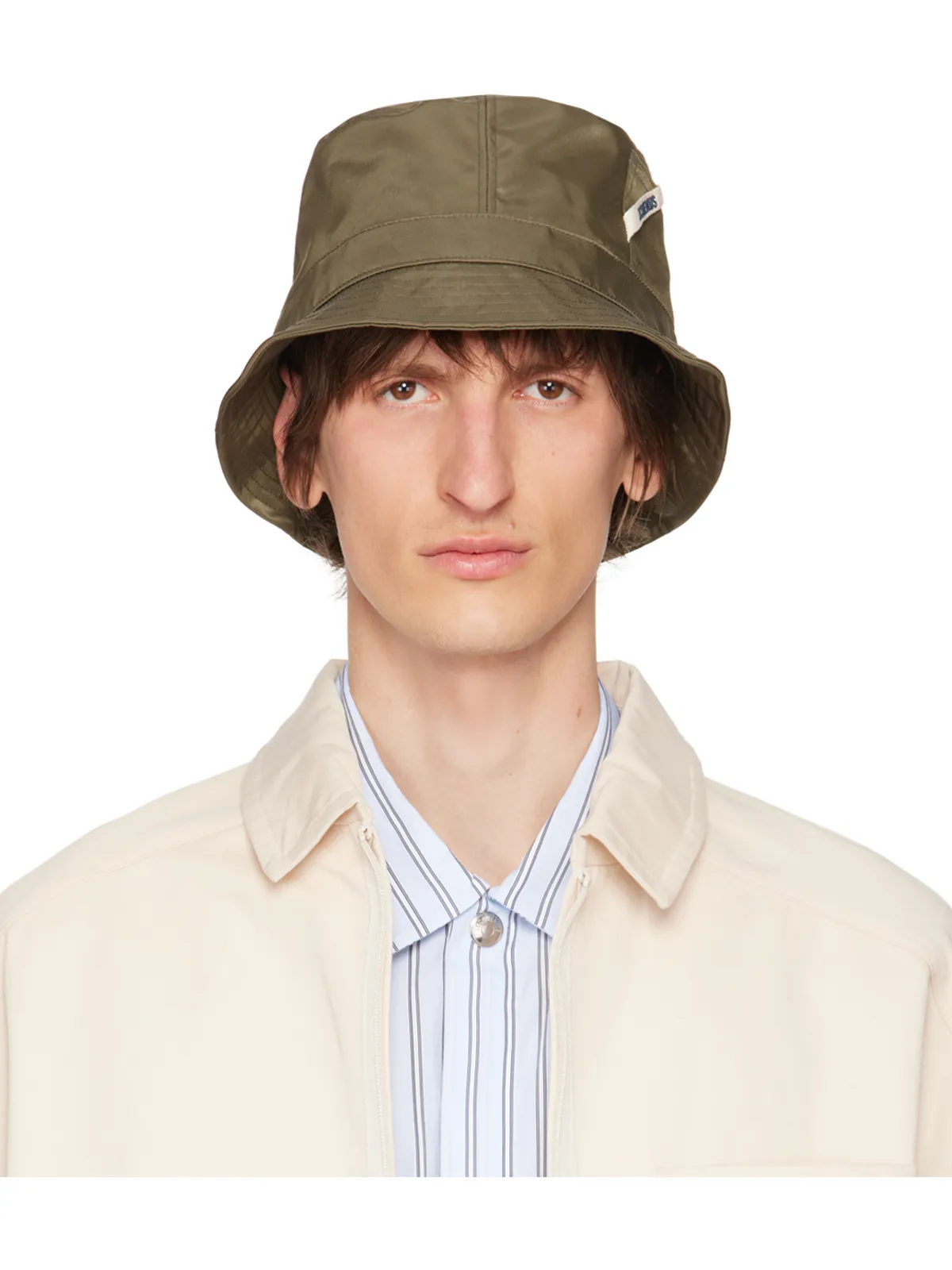 JACQUEMUS Le Chouchouコレクション カーキ Le bob Ovalie ハット - 画像1