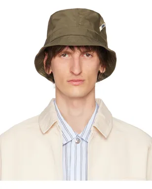 JACQUEMUS Le Chouchouコレクション カーキ Le bob Ovalie ハット - サムネイル1