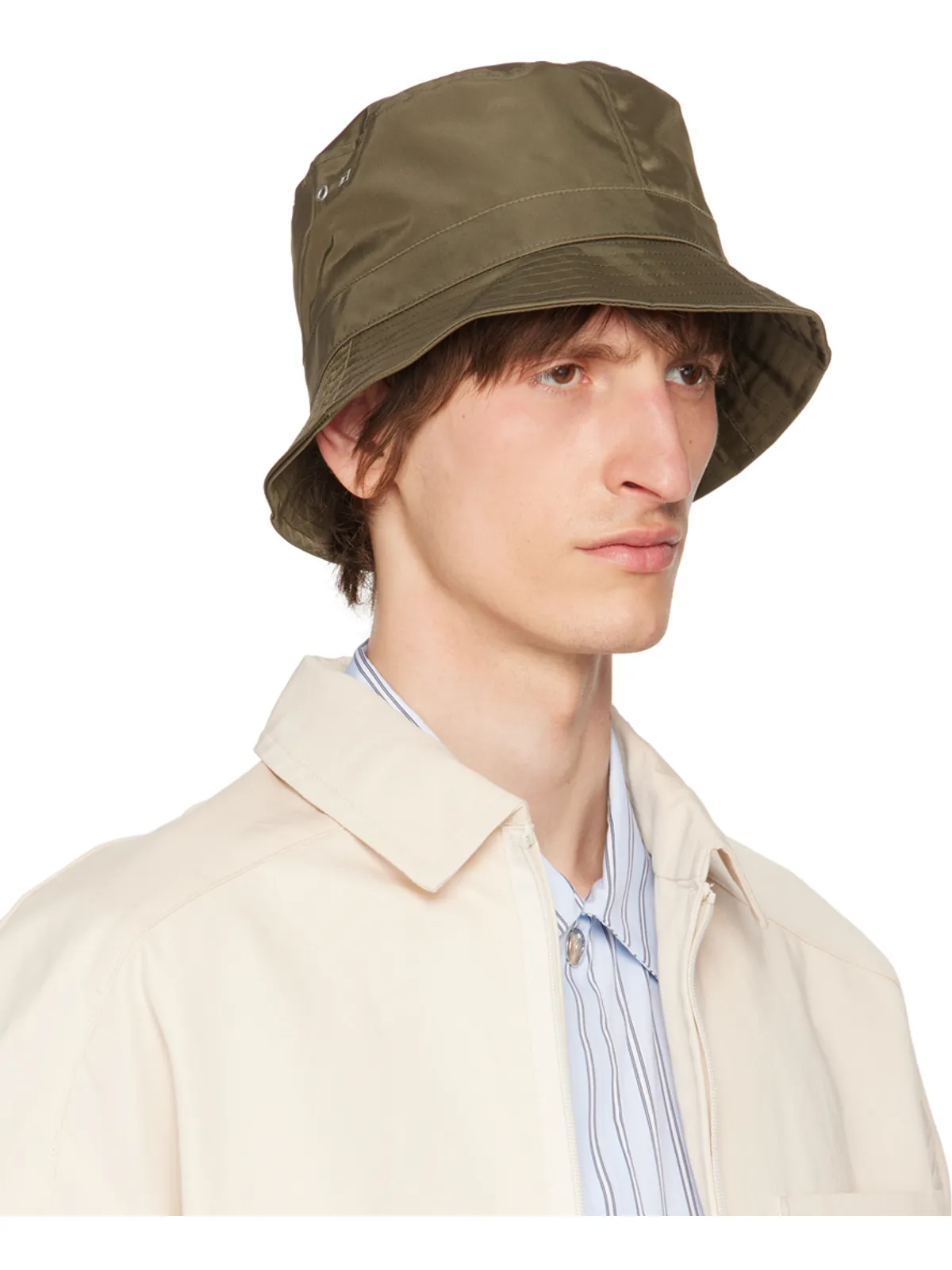 JACQUEMUS Le Chouchouコレクション カーキ Le bob Ovalie ハット - 画像2