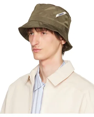 JACQUEMUS Le Chouchouコレクション カーキ Le bob Ovalie ハット - サムネイル4