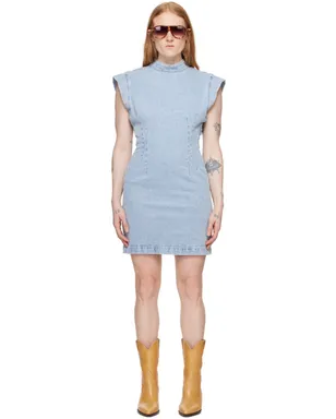 Isabel Marant Nina デニム ミニワンピース - サムネイル1