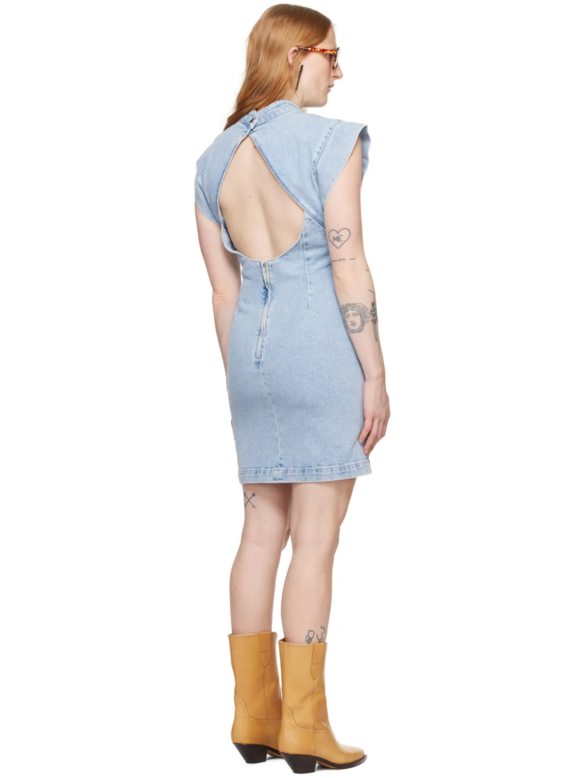 Isabel Marant Nina デニム ミニワンピース - 画像3