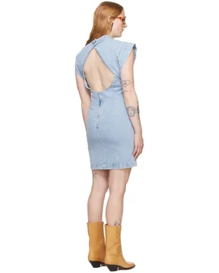 Isabel Marant Nina デニム ミニワンピース - サムネイル3