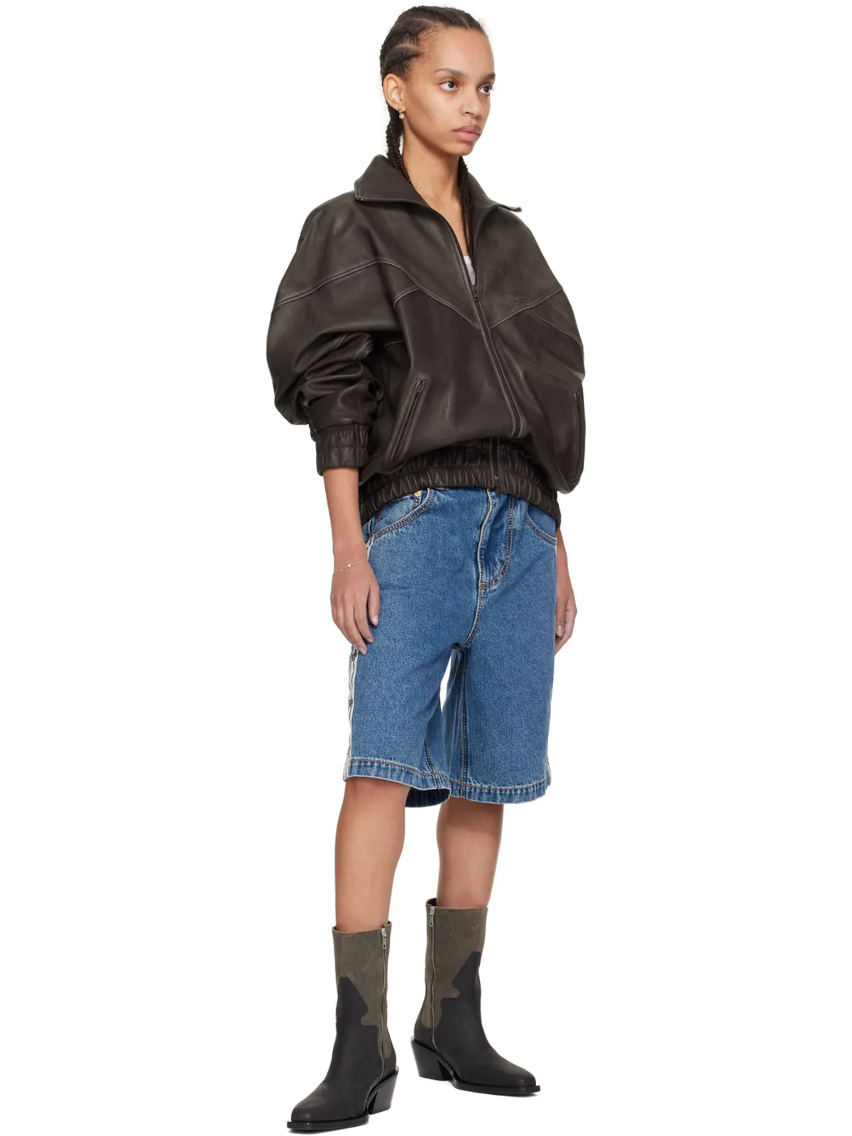 EYTYS SSENSE限定 Keanu テープ デニムショートパンツ - 画像4