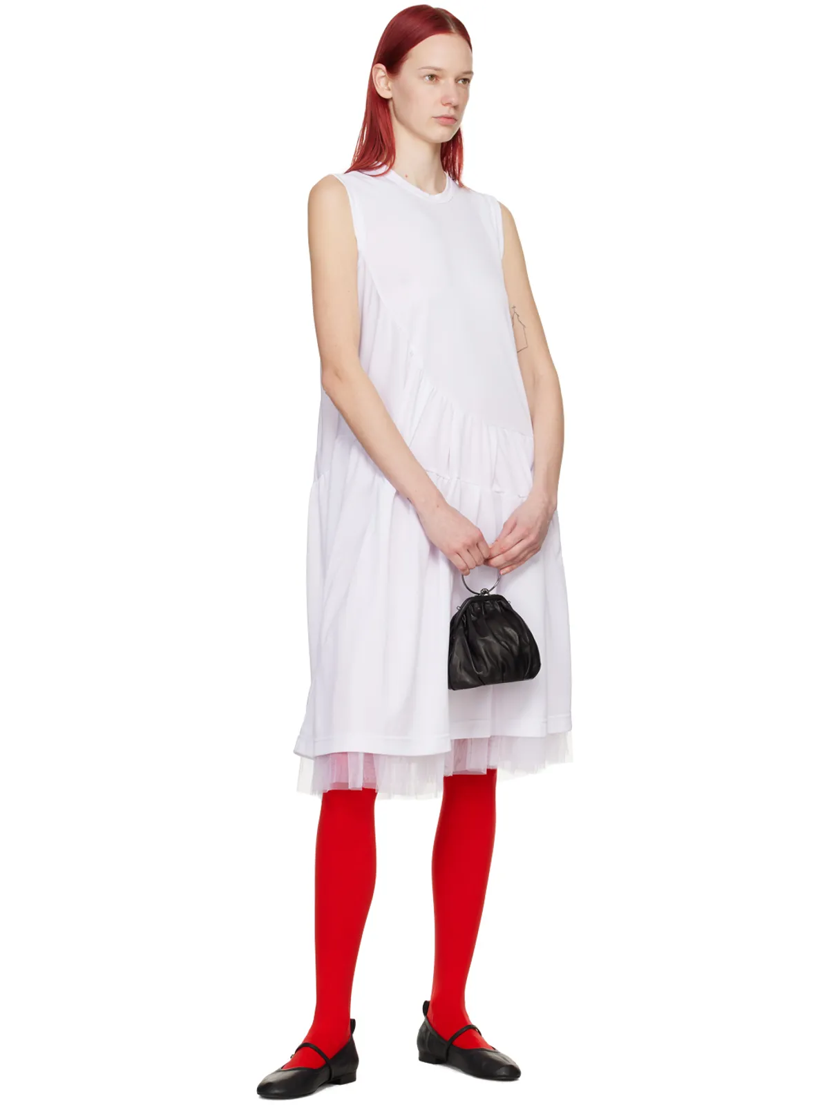 Comme des Garçons Comme des Garçons ラッフル ミディアムワンピース - 画像4