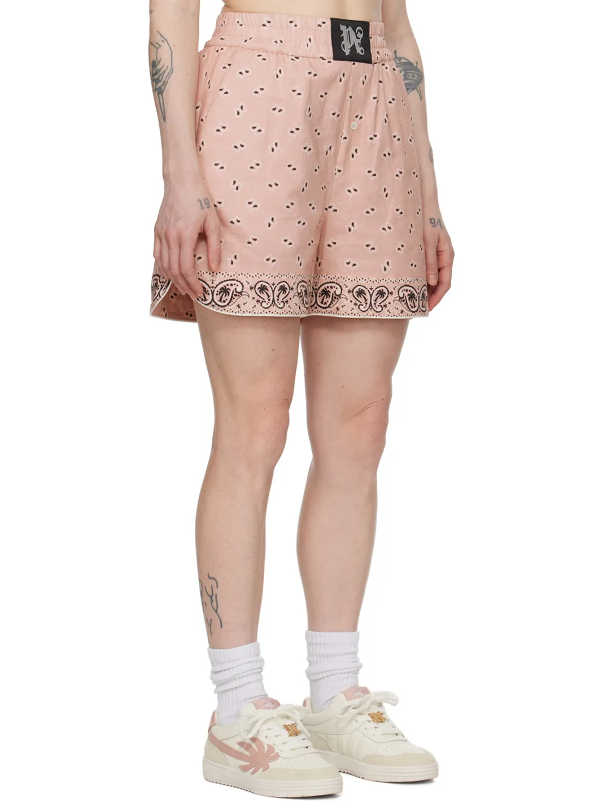 Palm Angels ペイズリー ショートパンツ - 画像2
