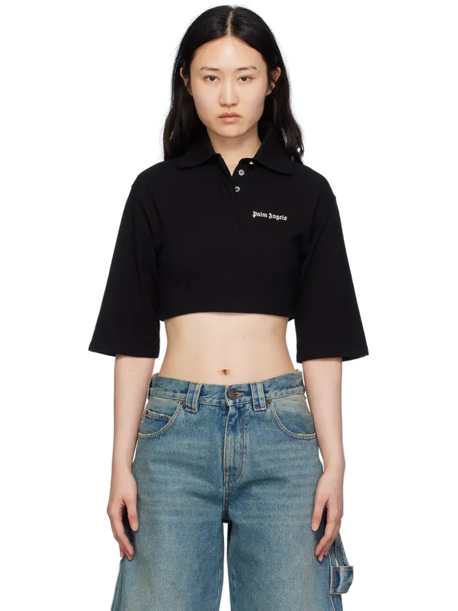 Palm Angels Palm Angels クロップド ポロシャツの商品画像