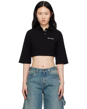 Palm Angels クロップド ポロシャツ - サムネイル1