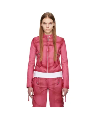 Blumarine Guêpière レザー バイカージャケット - サムネイル1