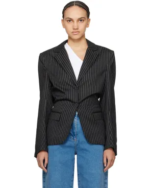 REMAIN Birger Christensen ストライプ テーラードジャケット - サムネイル1