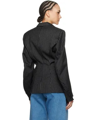 REMAIN Birger Christensen ストライプ テーラードジャケット - サムネイル3