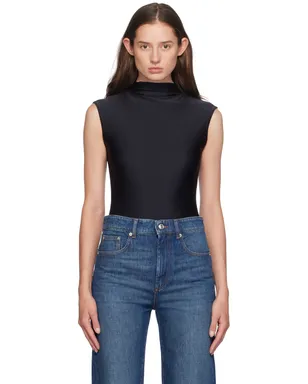 Sportmax シャイニー ライクラ ボディスーツ - サムネイル1