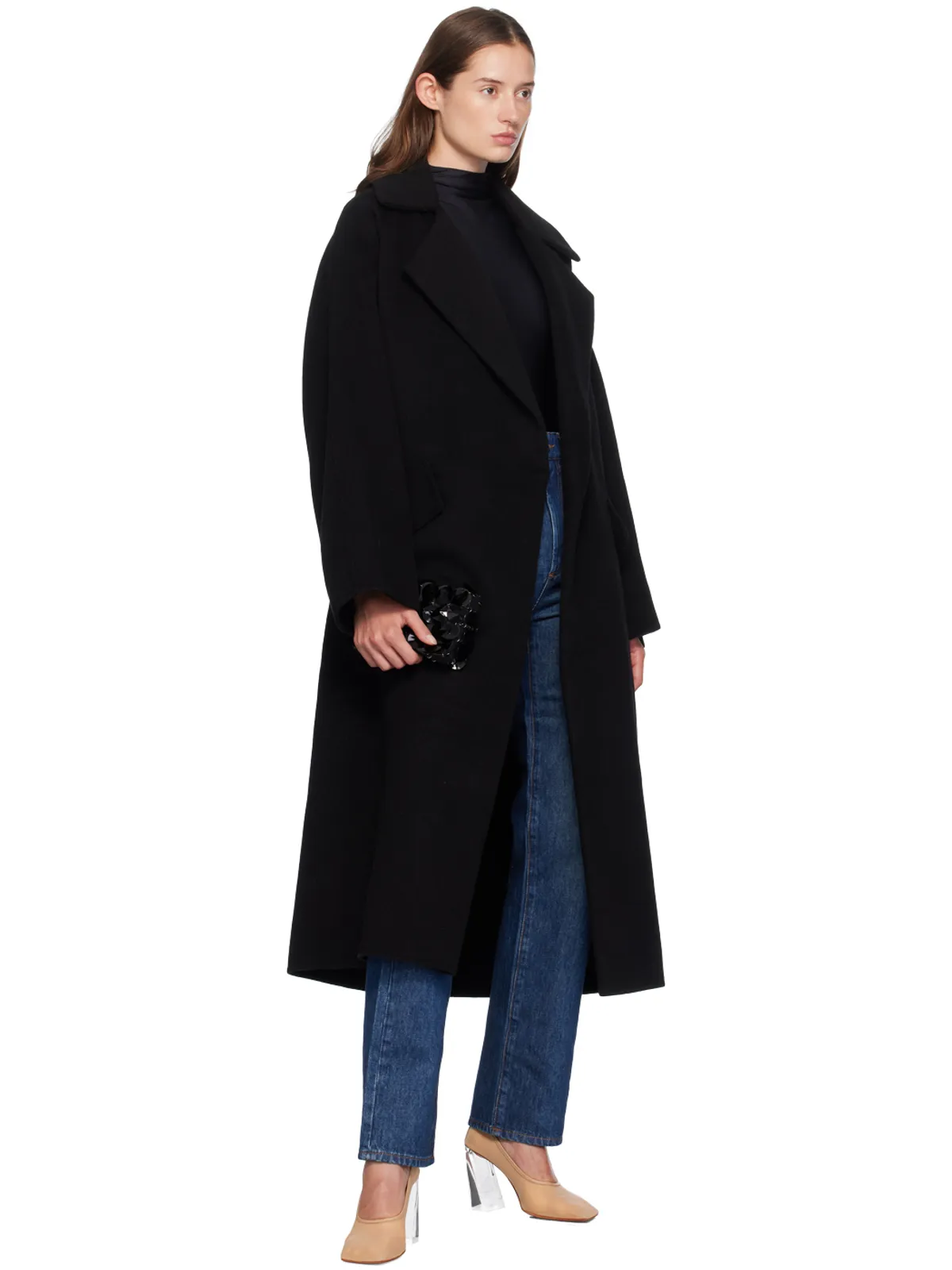 Sportmax シャイニー ライクラ ボディスーツ - 画像5