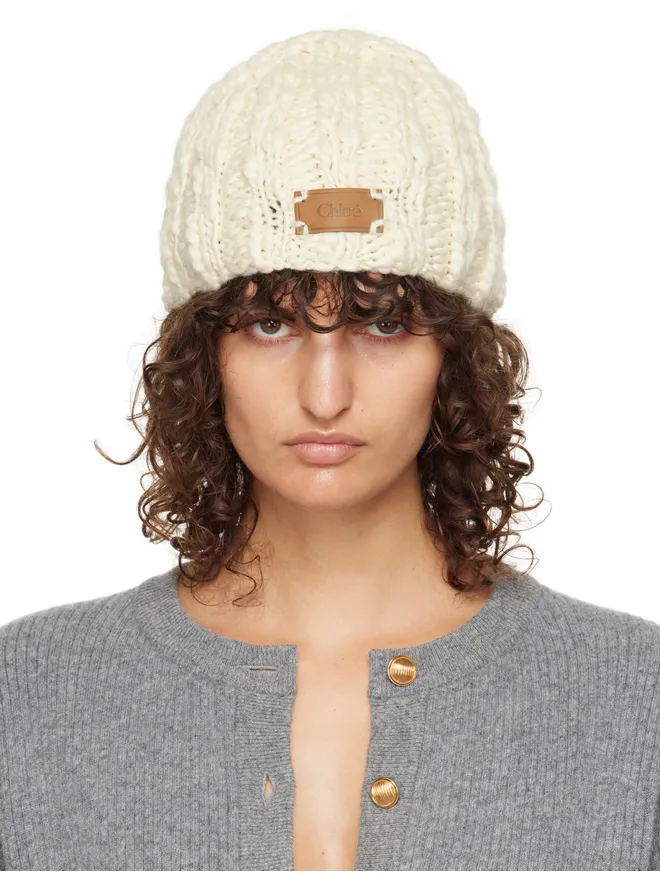 Chloe Chloe エクストラファイン ウール＆シルク ビーニーの商品画像