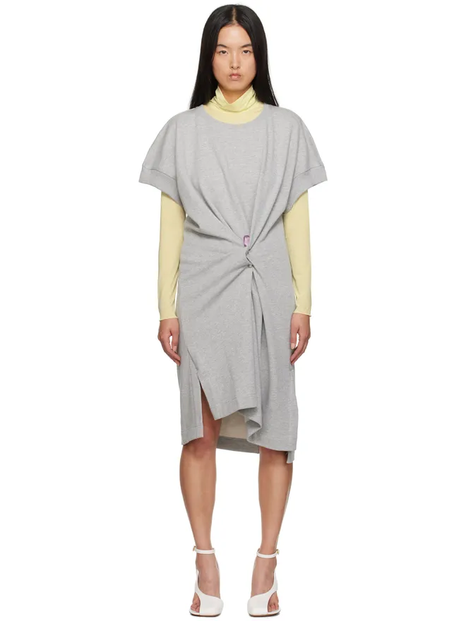 Dries Van Noten Dries Van Noten ドレープ コットン ミニワンピースの商品画像