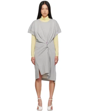 Dries Van Noten ドレープ コットン ミニワンピース - サムネイル1