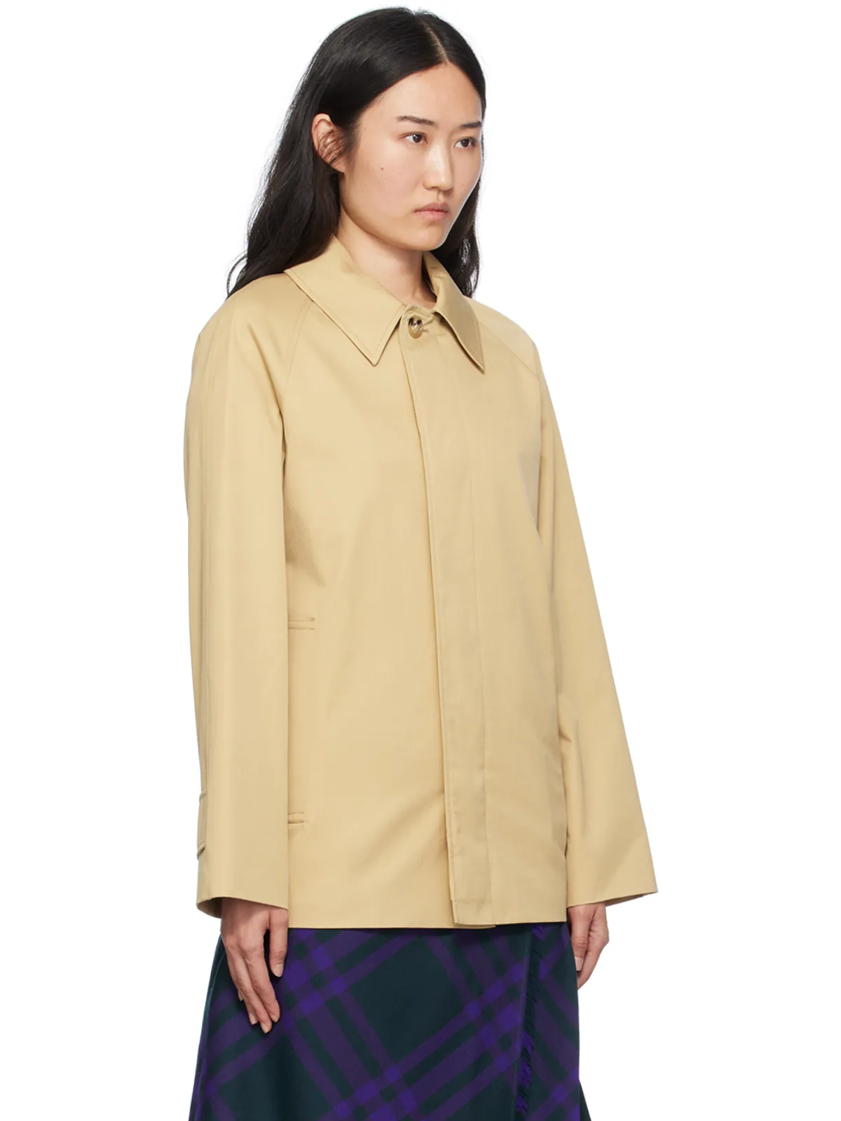 Burberry ショート カーコート - 画像2