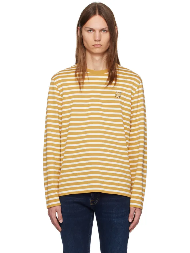 Maison Kitsuné Maison Kitsuné ボールド フォックスヘッド パッチ レギュラー マリン Tシャツの商品画像