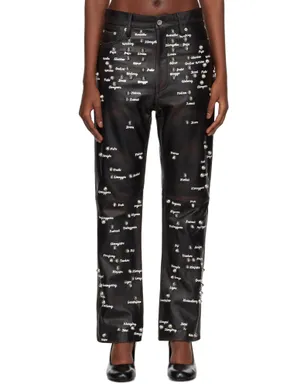 doublet Pressure Points Studs レザーパンツ - サムネイル1