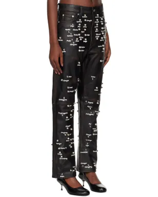 doublet Pressure Points Studs レザーパンツ - サムネイル2