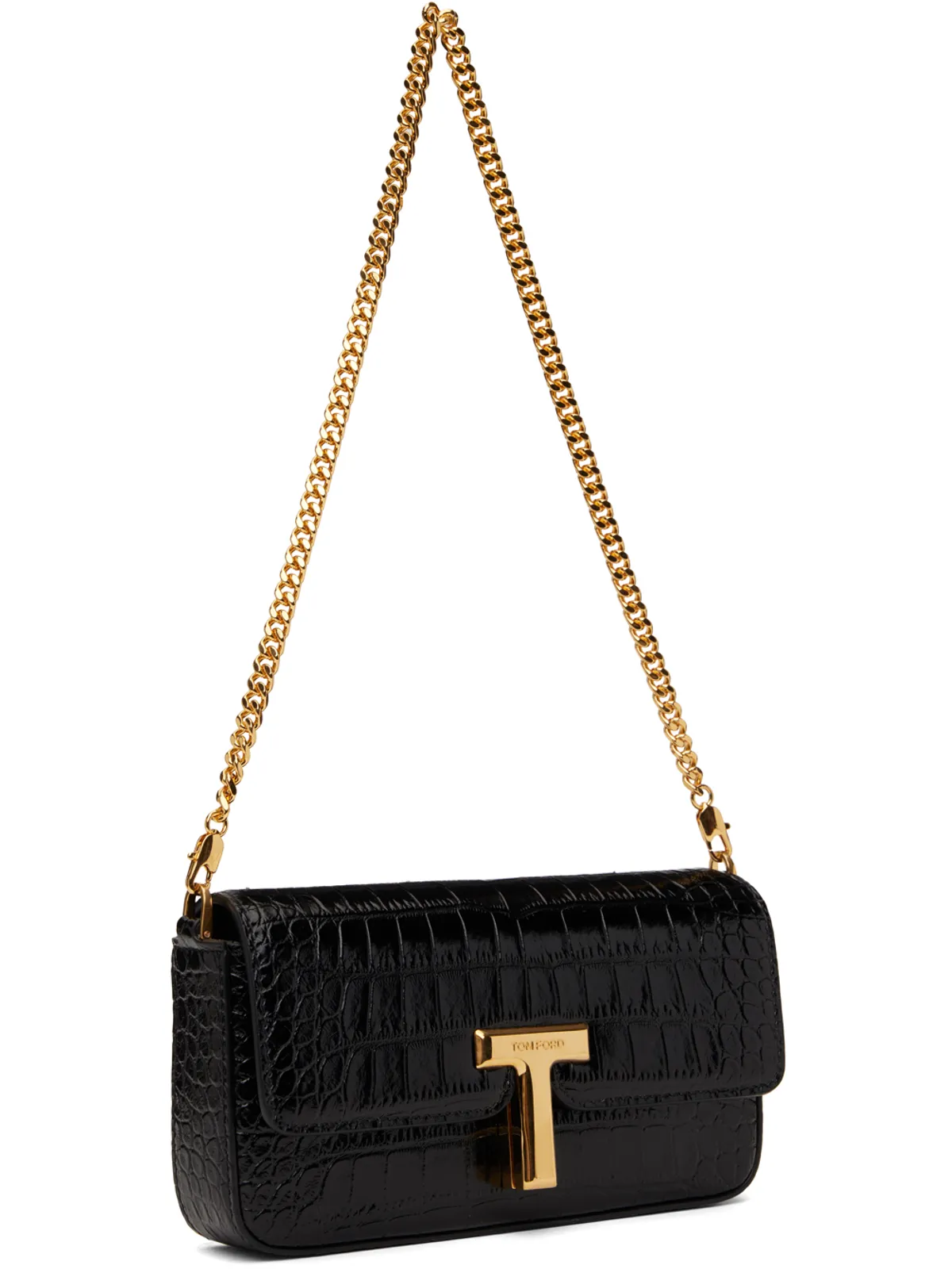 TOM FORD ミニ Wallis クロコダイル レザー バッグ - 画像2