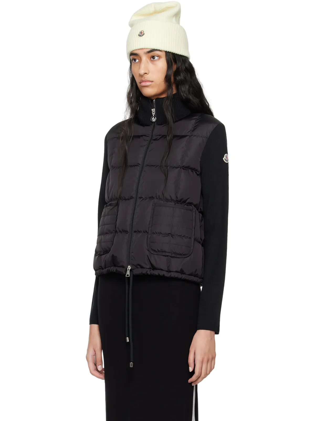 Moncler パネル ダウン カーディガン - 画像4