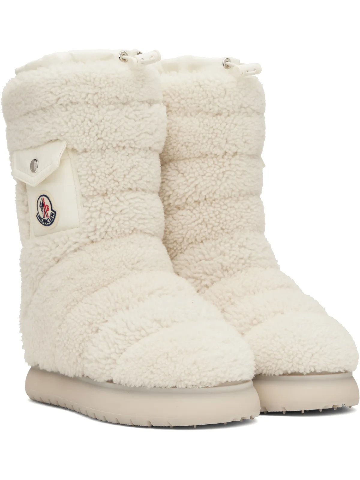 Moncler Gaia ポケット シアリング ハーフブーツ - 画像4