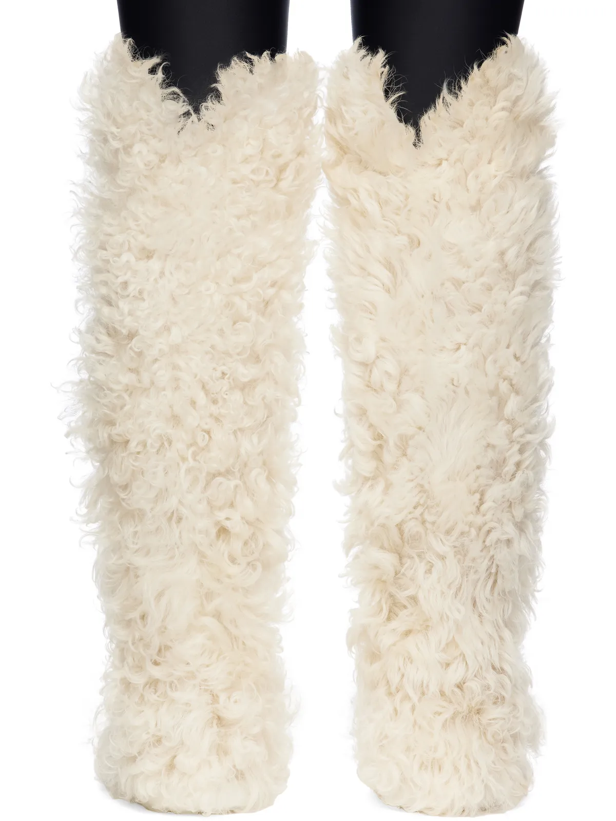 Moncler Beverly High シアリング ロングブーツ - 画像2