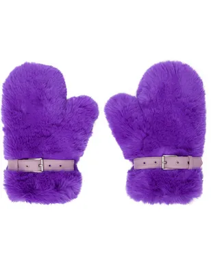Acne Studios Fluffy バックル ミトン - サムネイル1