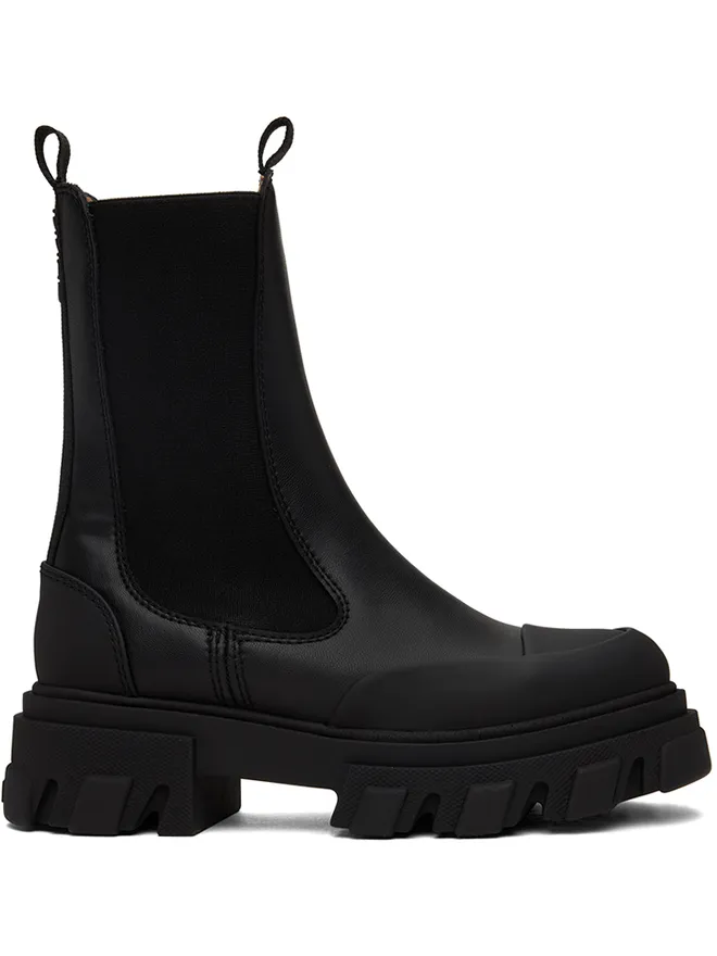 Ganni Ganni Stitch Cleated ハーフ チェルシーブーツの商品画像
