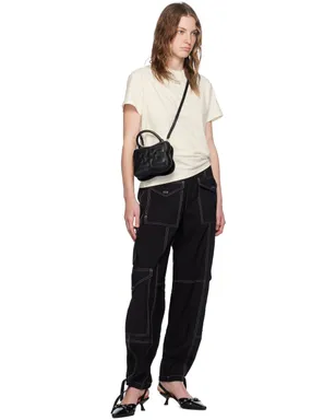 Ganni ブラック Eyelets Open キトンヒール - サムネイル5