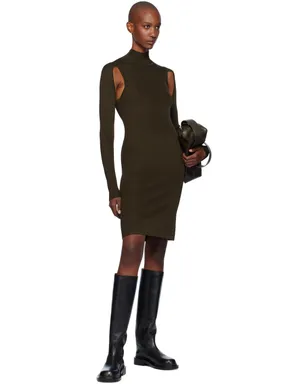 Helmut Lang Air タートルネック ミディアムワンピース - サムネイル4