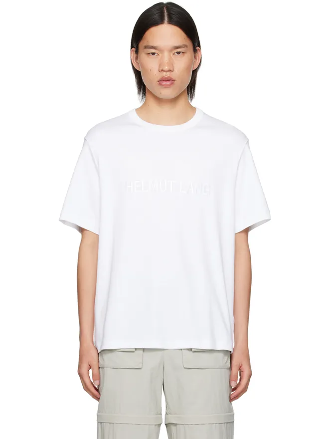 Helmut Lang Helmut Lang ロゴ刺繍 Tシャツの商品画像