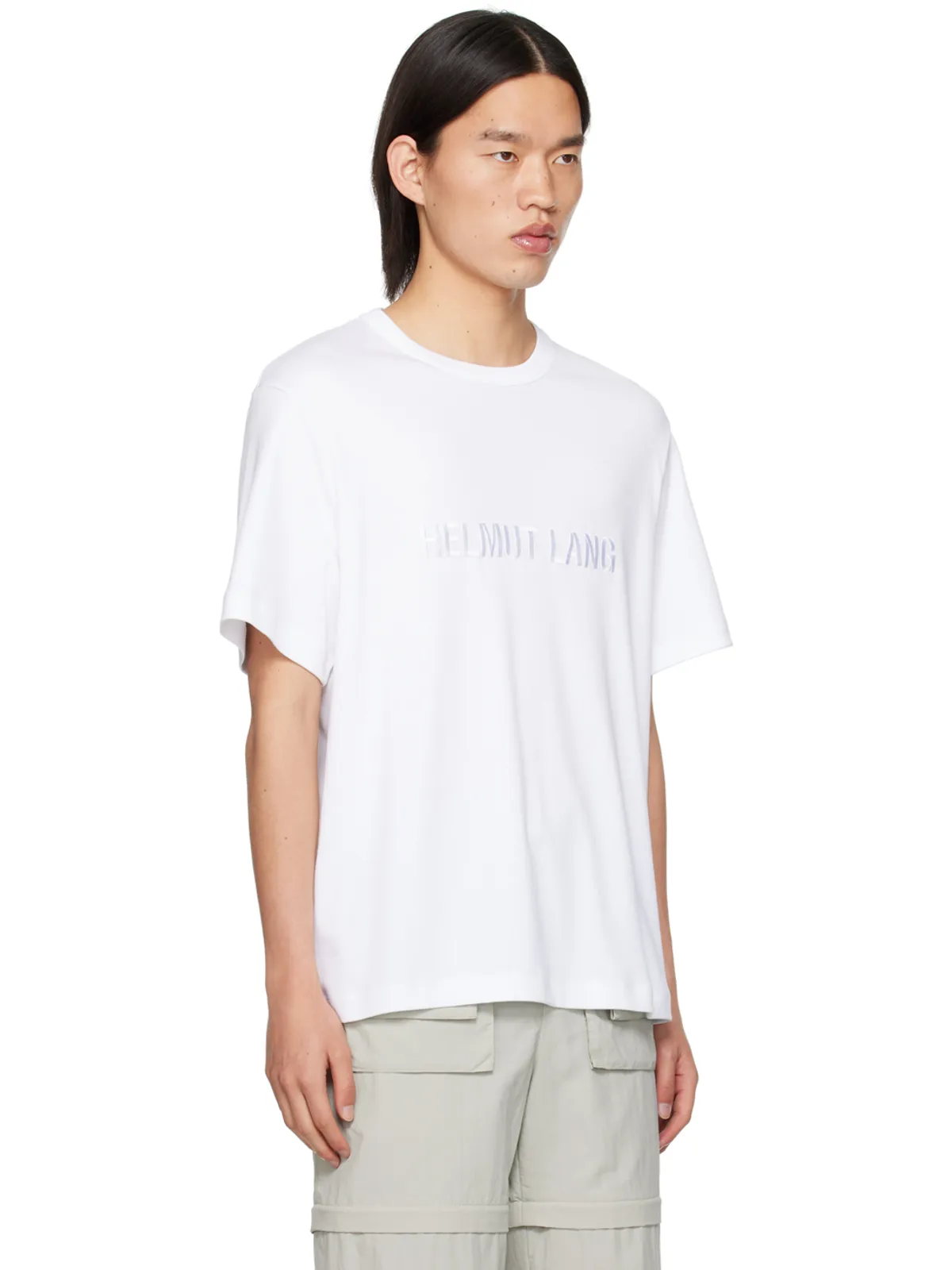 Helmut Lang ロゴ刺繍 Tシャツ - 画像2