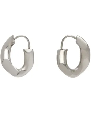 Maison Margiela シルバー フープピアス - サムネイル1