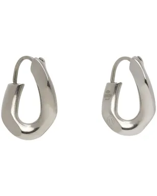 Maison Margiela シルバー フープピアス - サムネイル2