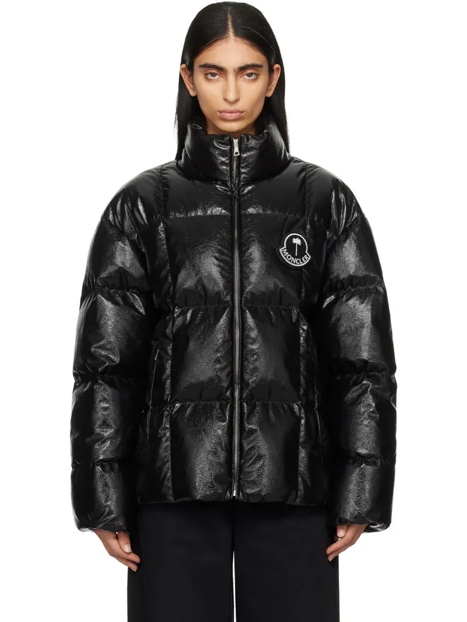 Moncler Genius Moncler Genius Moncler x Palm Angels Simoon フェイクレザー ダウンジャケットの商品画像