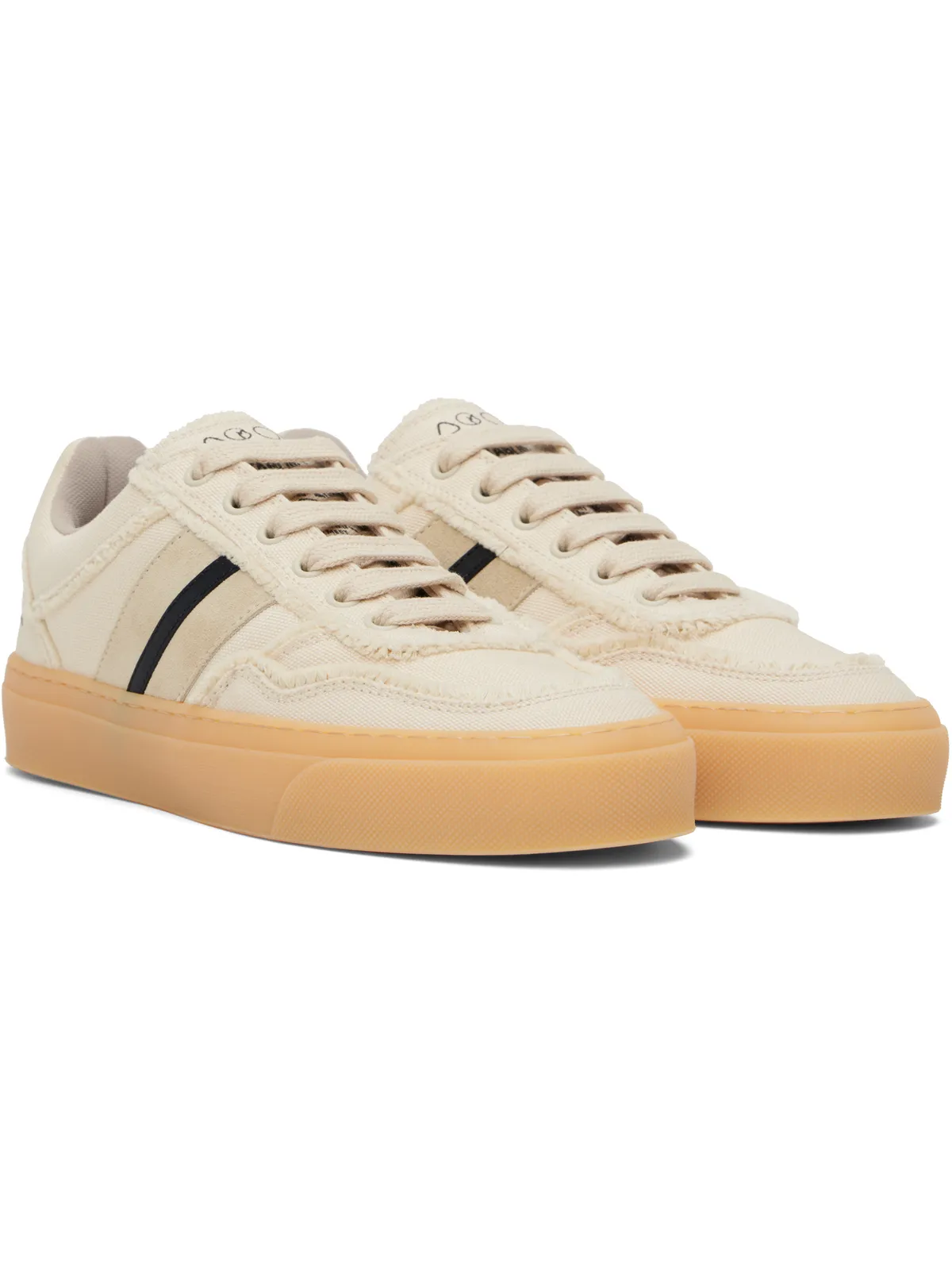 Moncler Genius Moncler x Palm Angelsコレクション ベージュ ローカットスニーカー - 画像4