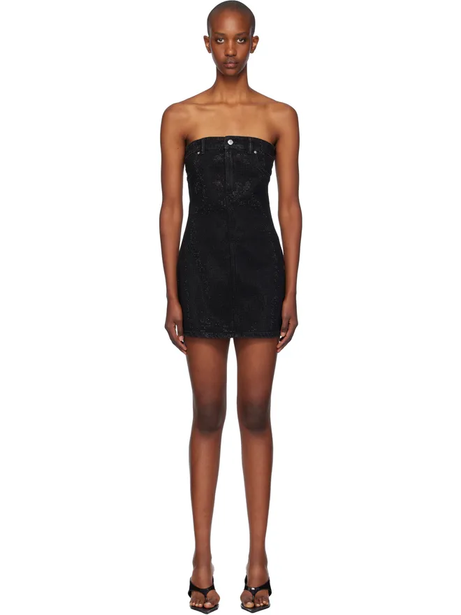 Alexander Wang Alexander Wang Hotfix デニム チューブトップ ミニワンピースの商品画像