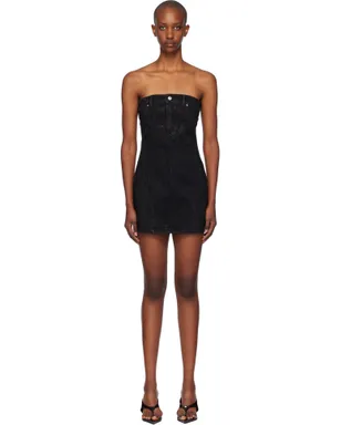 Alexander Wang Hotfix デニム チューブトップ ミニワンピース - サムネイル1