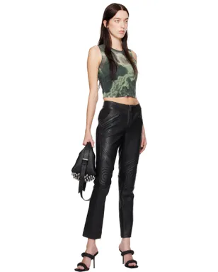 Alexander Wang Cloud-Print ラインストーン ホットフィックス タンクトップ - サムネイル4