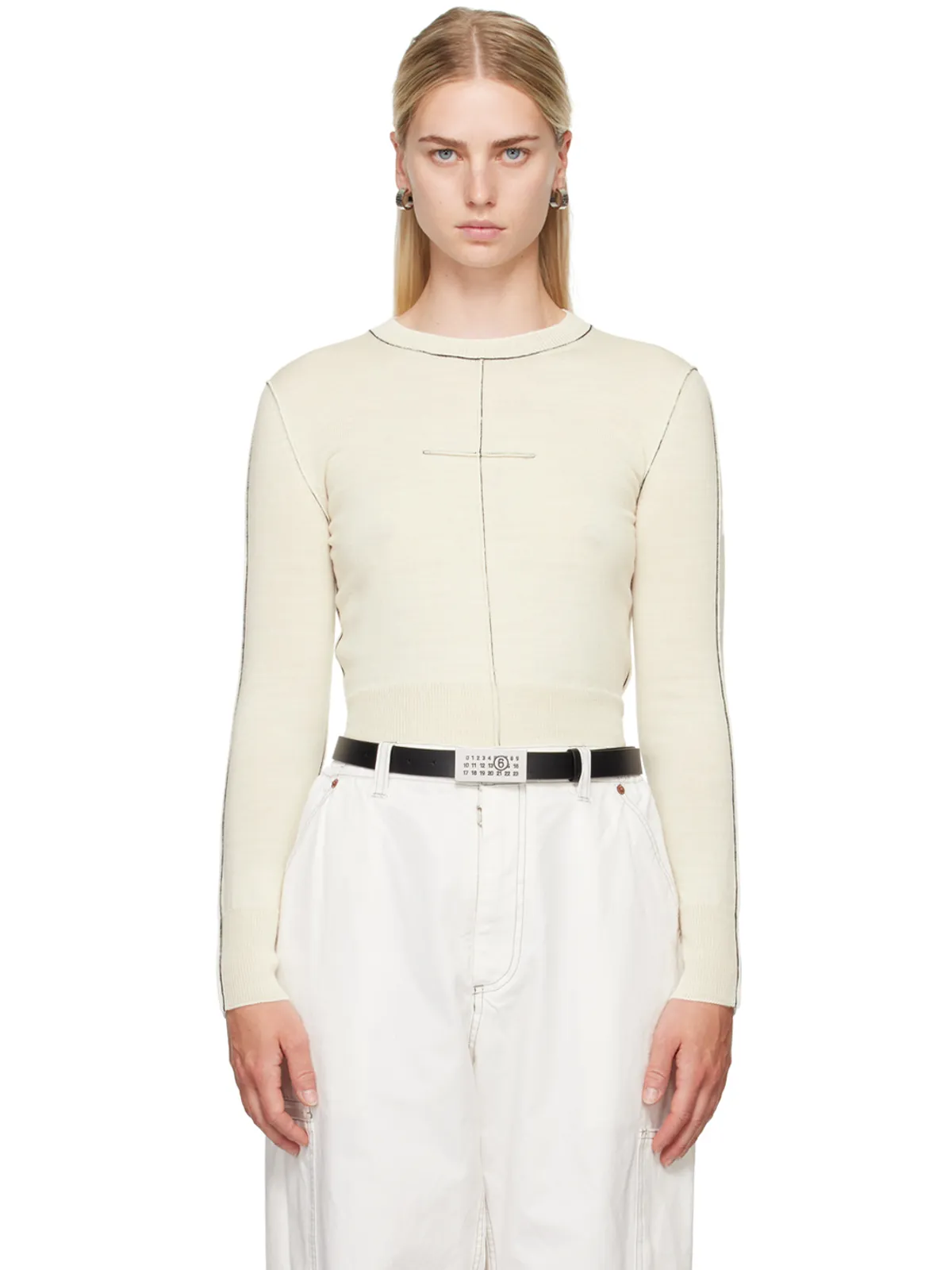 MM6 Maison Margiela バージンウール セーター - 画像1