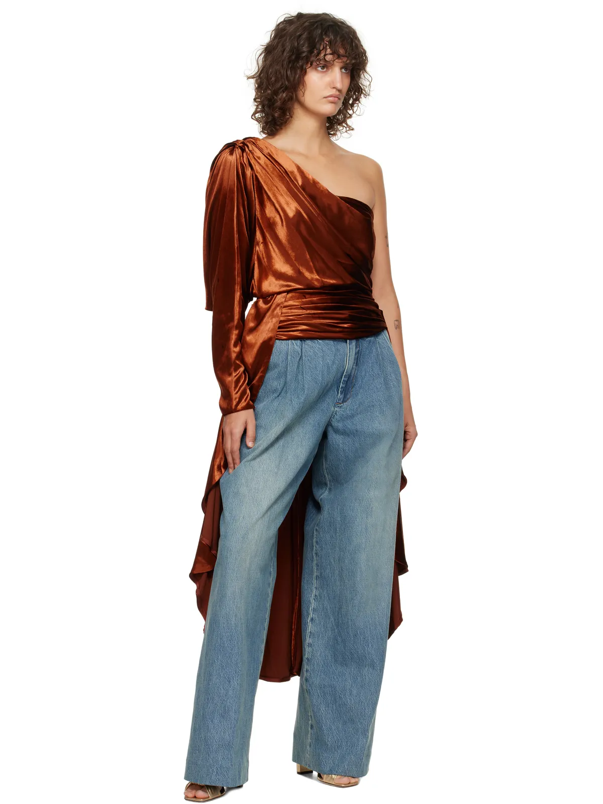 Zimmermann Illustration アシンメトリー トップス - 画像4