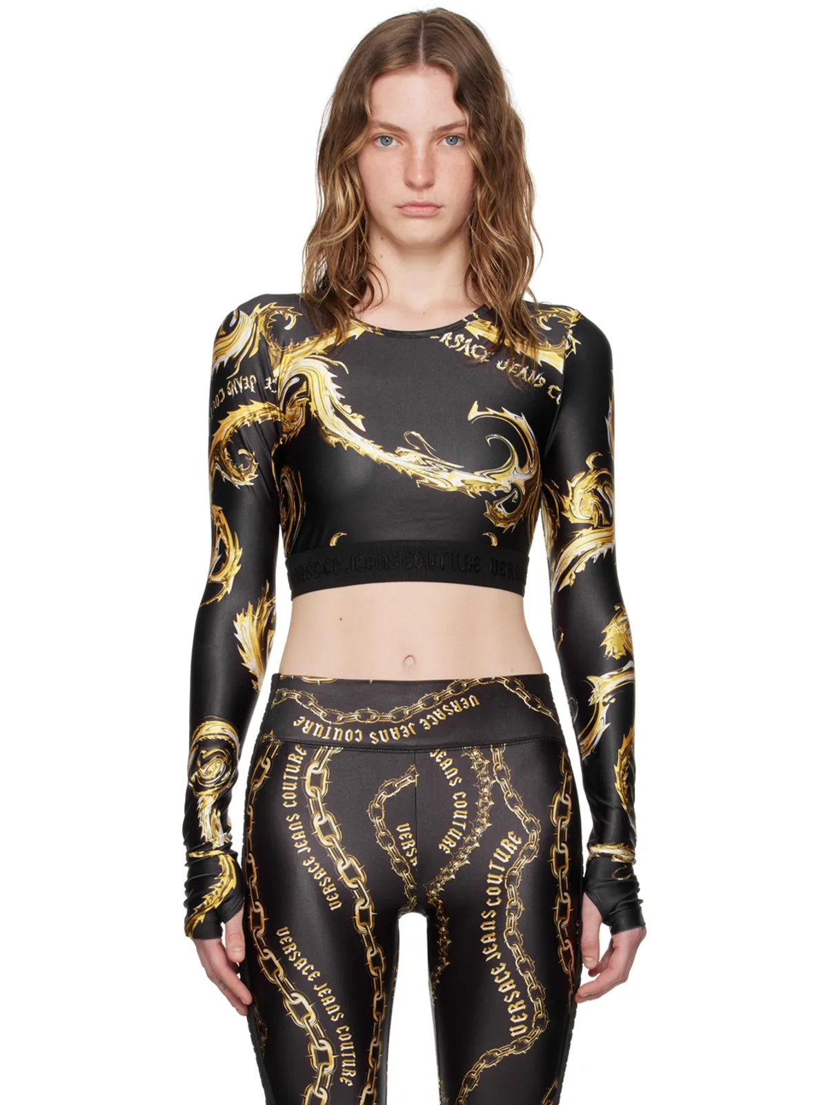Versace Jeans Couture Chromo Couture 長袖トップス - 画像1
