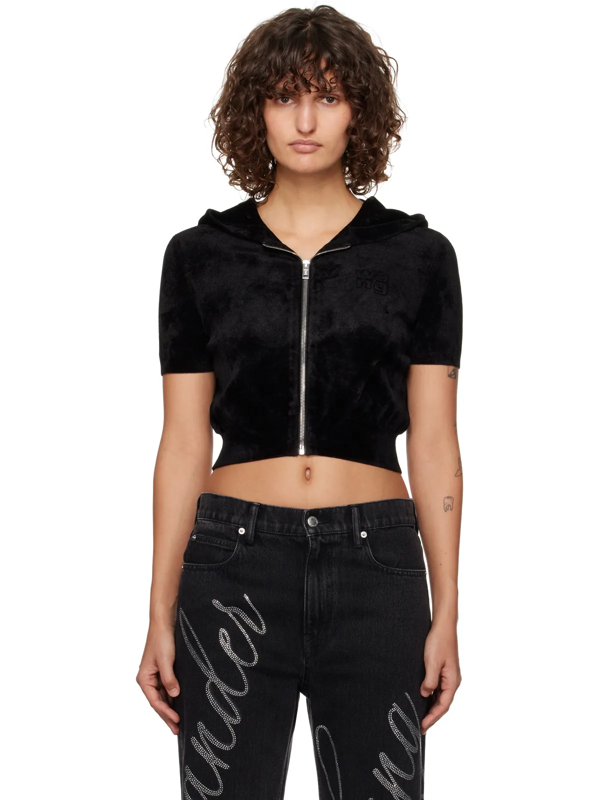 alexanderwang.t クロップド ジップフーディ - 画像1
