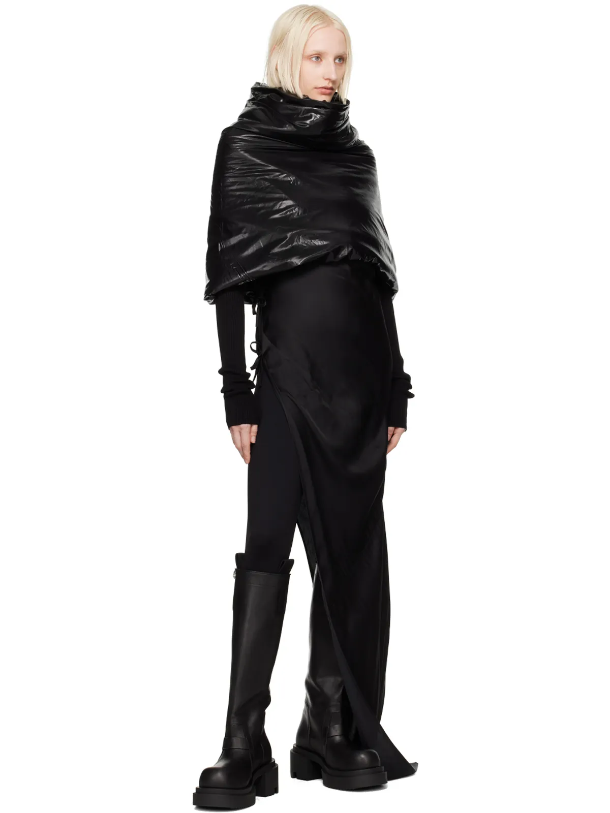 Rick Owens Porterville Cowl ショール - 画像4