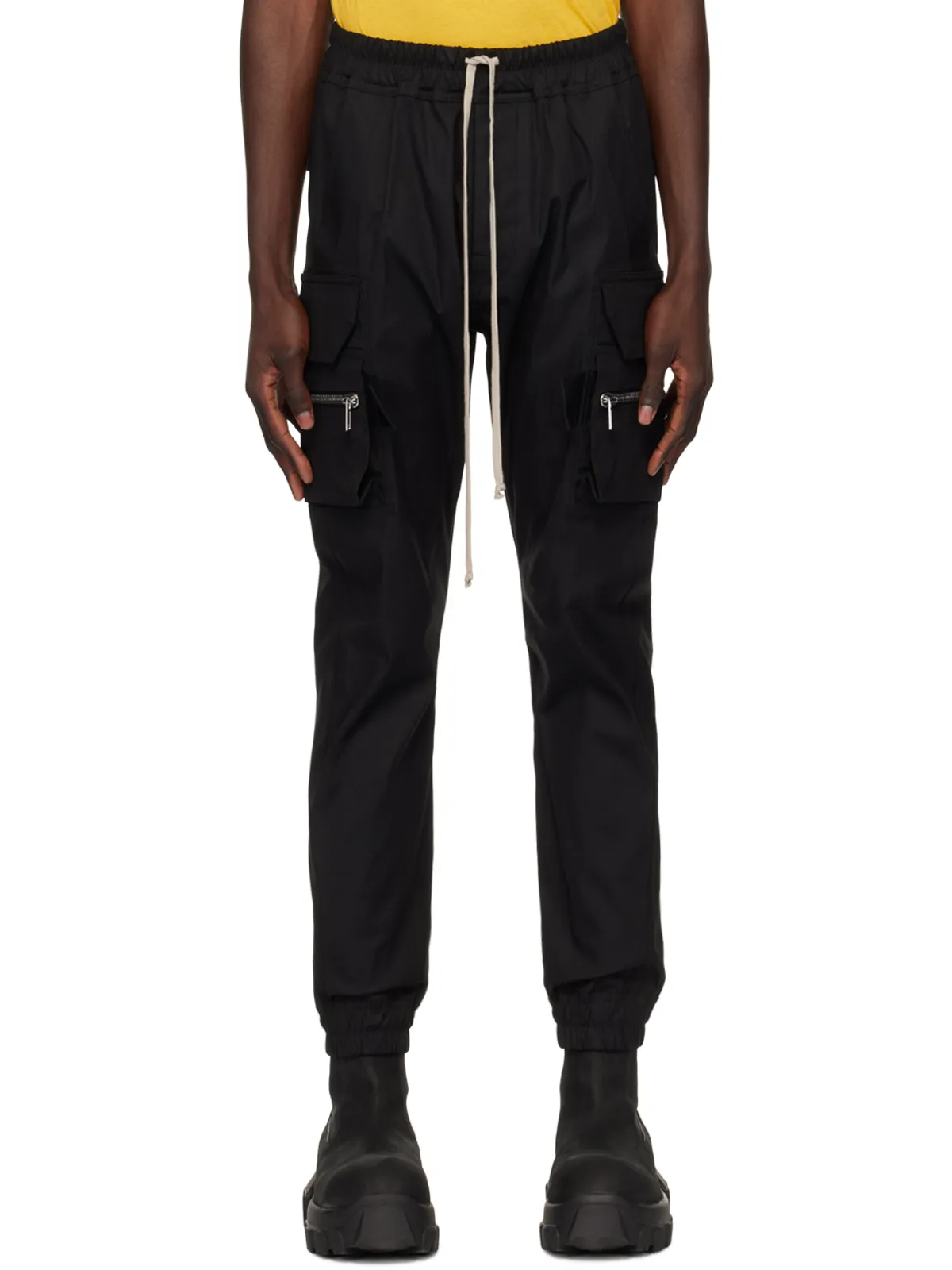 Rick Owens ブラック Porterville Mastodon カーゴパンツ - 画像1