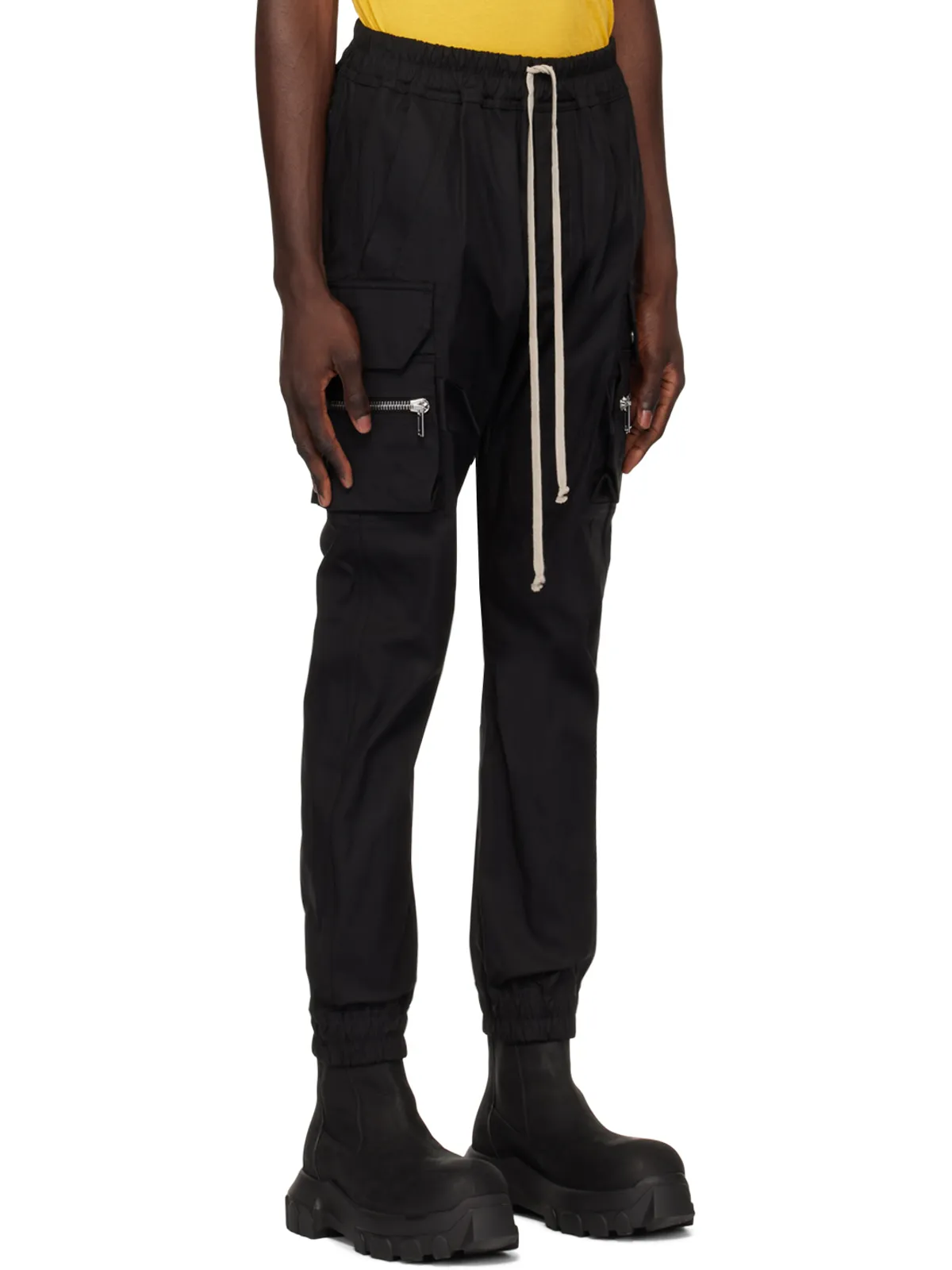 Rick Owens ブラック Porterville Mastodon カーゴパンツ - 画像2
